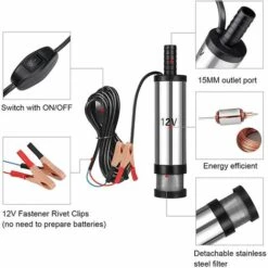 TANABATA 12V Pompe Carburant, Pompe Vidange Eau (huile, Diesel Voiture De Transfert Ou Ravitaillement) Pour Auto Camping-car, Caravane, Grand Engin Et Les Applications Marines & Speedboat 8 TANABATA 12V Pompe Carburant, Pompe Vidange Eau (huile, Diesel Voiture De Transfert Ou Ravitaillement) Pour Auto Camping-car, Caravane, Grand Engin Et Les Applications Marines & Speedboat -Promos Pompe Boutique 42414528 3