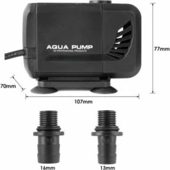 BAMNY 40W 3000L/H 220V 50Hz Brushless Moteur Pompe Submersible à Eau Pompe Pour Aquarium Poisson Fontaine Hauteur Libre 2.8m Et 3 Buse 19mm-22mm-25mm, Cable 2.3m -Promos Pompe Boutique 42678089 3