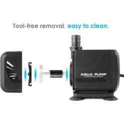 BAMNY 40W 3000L/H 220V 50Hz Brushless Moteur Pompe Submersible à Eau Pompe Pour Aquarium Poisson Fontaine Hauteur Libre 2.8m Et 3 Buse 19mm-22mm-25mm, Cable 2.3m -Promos Pompe Boutique 42678089 4