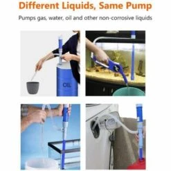 THSINDE Pompe De Transfert, Tuyau D'aspiration Du Réservoir D'essence Pompe De Bassin De Réservoir De Poissons Avec Tube D'aspiration Bleu 58cm -Promos Pompe Boutique 42689748 3