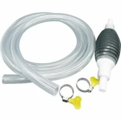 ALMI Pompe De Transfert Pompe De Transfert De Carburant Manuelle Tuyau à Essence En Caoutchouc Portable Gasoline Siphon Hose Pump Pour Diesel Huile Liquide Réservoir (2M)