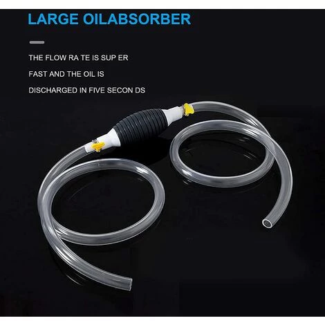 ALMI Pompe De Transfert Pompe De Transfert De Carburant Manuelle Tuyau à Essence En Caoutchouc Portable Gasoline Siphon Hose Pump Pour Diesel Huile Liquide Réservoir (2M) 6 ALMI Pompe De Transfert Pompe De Transfert De Carburant Manuelle Tuyau à Essence En Caoutchouc Portable Gasoline Siphon Hose Pump Pour Diesel Huile Liquide Réservoir (2M) – Image 4