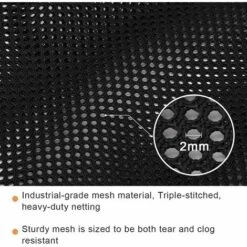 Sac Filtre De Pompe Avec Cordon De Serrage, Sac Filtrant De Pompe À Eau Sac Filtrant Pour Pompe De Bassin Accessoires De Sac En Filet Filtrant Filtration D'aquarium Et Piscine Extérieure 45x45cm Fontainebleau Noir -Promos Pompe Boutique 47421329 4