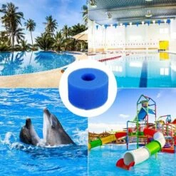 Éponge Filtrante,Éponge De Filtre Pour Aquarium, Mousse Pour Filtre Piscine, Filtre Piscine Lavable Reutilisable, Filtre Spa Reutilisable 108*40*73MM Fontainebleau 2Pcs Bleu -Promos Pompe Boutique 47421332 4