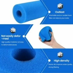 Filtre De Piscine En Mousse, Filtre éponge, Éponge Filtrante, Filtre Éponge Cartouche Réutilisables Et Lavables, Pour Spa, Piscine, Jacuzzi 20*10*4cm Fontainebleau 2Pcs Bleu 9 Filtre De Piscine En Mousse, Filtre éponge, Éponge Filtrante, Filtre Éponge Cartouche Réutilisables Et Lavables, Pour Spa, Piscine, Jacuzzi 20*10*4cm Fontainebleau 2Pcs Bleu -Promos Pompe Boutique 47421450 3