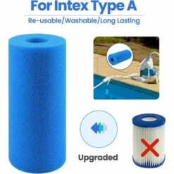 Filtre De Piscine En Mousse, Filtre éponge, Éponge Filtrante, Filtre Éponge Cartouche Réutilisables Et Lavables, Pour Spa, Piscine, Jacuzzi 20*10*4cm Fontainebleau 2Pcs Bleu 10 Filtre De Piscine En Mousse, Filtre éponge, Éponge Filtrante, Filtre Éponge Cartouche Réutilisables Et Lavables, Pour Spa, Piscine, Jacuzzi 20*10*4cm Fontainebleau 2Pcs Bleu -Promos Pompe Boutique 47421450 4
