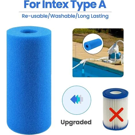Filtre De Piscine En Mousse, Filtre éponge, Éponge Filtrante, Filtre Éponge Cartouche Réutilisables Et Lavables, Pour Spa, Piscine, Jacuzzi 20*10*4cm Fontainebleau 2Pcs Bleu 6 Filtre De Piscine En Mousse, Filtre éponge, Éponge Filtrante, Filtre Éponge Cartouche Réutilisables Et Lavables, Pour Spa, Piscine, Jacuzzi 20*10*4cm Fontainebleau 2Pcs Bleu – Image 4