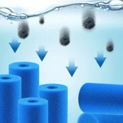 Filtre De Piscine En Mousse, Filtre éponge, Éponge Filtrante, Filtre Éponge Cartouche Réutilisables Et Lavables, Pour Spa, Piscine, Jacuzzi 20*10*4cm Fontainebleau 2Pcs Bleu 11 Filtre De Piscine En Mousse, Filtre éponge, Éponge Filtrante, Filtre Éponge Cartouche Réutilisables Et Lavables, Pour Spa, Piscine, Jacuzzi 20*10*4cm Fontainebleau 2Pcs Bleu -Promos Pompe Boutique 47421450 5