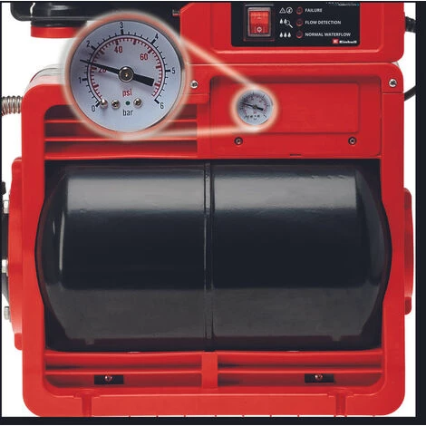 Einhell Groupe De Surpression GE-WW 1145 ECO (1.1 KW, Réservoir 20 Litres, Indicateur D’encrassement/aspiration, Disjoncteur Thermique, Pré-filtre Avec Clapet Anti-retour, Second Raccord De Pression) 6 Einhell Groupe De Surpression GE-WW 1145 ECO (1.1 KW, Réservoir 20 Litres, Indicateur D’encrassement/aspiration, Disjoncteur Thermique, Pré-filtre Avec Clapet Anti-retour, Second Raccord De Pression) – Image 4