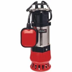 Einhell Pompe D’évacuation Pour Eaux Chargées GC-DP 5010 G (500 W, Diamètre De La Particules 10 Mm, Câble D‘alimentation 10 M, Avec Flotteur, Corps En Inox, Poignée De Transport)