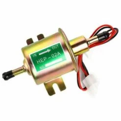 READCLY Pompe à Essence électrique 12V Universelle HEP-02A Inline Basse Pression Pompe à Essence Métallique Moteur Diesel Essence