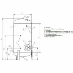 HVP Réservoir Galvanisé 300L 6 BAR Vertical HYDRO-VACUUM, Tôle 2,5 Mm, Avec Accessoire -Promos Pompe Boutique 49807177 3