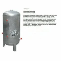 HVP Réservoir Galvanisé 300L 6 BAR Vertical HYDRO-VACUUM, Tôle 2,5 Mm, Avec Accessoire -Promos Pompe Boutique 49807177 4