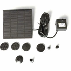 SUPERSELLER Pompe Solaire 7V 1.5W Pompe à Eau Solaire Fontaine Jardin Plantes Flottantes Arrosage Puissance Fontaines Piscine Maison Jardin étang à Poissons Pompe à Eau, Noir - Noir -Promos Pompe Boutique 50062945 5