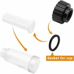 Pack De 2 Filtres à Eau Avec Cartouche Pour Tous Les Nettoyeurs Haute Pression Karcher Avec Raccord D'eau 3/4" Macaron -Promos Pompe Boutique 50928366 3