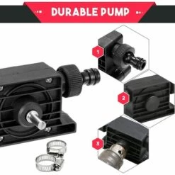 VERSAILLESFR Pompe Perceuse Eau Et Huile, Perceuse électrique Embout Pompe Fioul Gasoil, Huile Forage Auto AmorçAnte Raccords, Pour Aquarium étang Statuaire Fontaine Jardin, Versailles -Promos Pompe Boutique 50932690 3