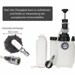 Hengda Purgeur De Frein Adaptateur E20 Purgeur De Frein Flacon Collecteur 3L - Blanc 8 Hengda Purgeur De Frein Adaptateur E20 Purgeur De Frein Flacon Collecteur 3L - Blanc -Promos Pompe Boutique 51347873 2