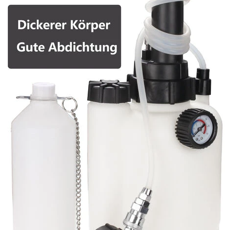 Hengda Purgeur De Frein Adaptateur E20 Purgeur De Frein Flacon Collecteur 3L - Blanc 5 Hengda Purgeur De Frein Adaptateur E20 Purgeur De Frein Flacon Collecteur 3L - Blanc – Image 3