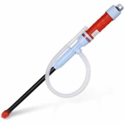 TINOR Pompe à Huile électrique - Pompe De Transfert De Liquide électrique - Pompe à Siphon Automatique Portable-Pompe De Transfert De Liquide à Piles,pour Gazole,diesel - Solvent De Réservoir (rouge)