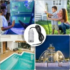 TINOR Pompe Submersible, DC 12V Pompe à Eau Haut Débit, Pompe Immergee, Pompe à Eau Douce, Pompe Pour Bateau Pour Ccamping-car, Bassin, Aquarium, Douche, Jardin, 840L/H -Promos Pompe Boutique 52978035 4