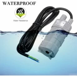 TINOR Pompe Submersible, DC 12V Pompe à Eau Haut Débit, Pompe Immergee, Pompe à Eau Douce, Pompe Pour Bateau Pour Ccamping-car, Bassin, Aquarium, Douche, Jardin, 840L/H -Promos Pompe Boutique 52978035 5