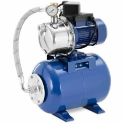 HILLVERT Pompe À Eau Pompe De Jardin Pompe Autoamorçante 1 003 W 4,8 M³/h 24 L - Rouge, Bleu