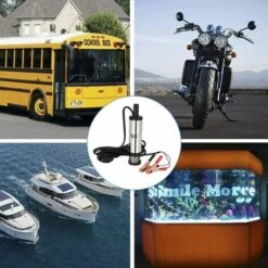 12V Pompe Carburant, Pompe Vidange Eau (huile, Diesel Voiture De Transfert Ou Ravitaillement) Pour Auto Camping-car, Caravane, Grand Engin Et Les Applications Marines & Speedboat Fontainebleau -Promos Pompe Boutique 54069442 5