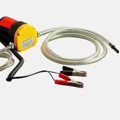 HELIOTRADE Pompe à Huile Electrique 12V Pour Vidange Extraction Gasoil Diesel Et Liquide