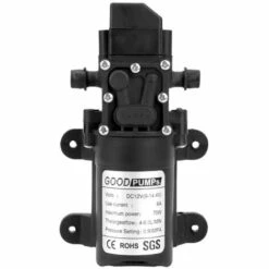 SUPERSELLER Pompe à Eau 70W Avec Sortie De Tuyau Droit 12V Haute Pression 6L/min 130PSI Pour Remorque De Bateau - Type Droit 70 W - Type Droit 70 W