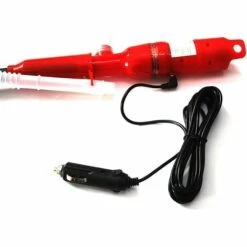 TINOR Pompe De Transfert à Liquide Portative Électrique Pompe à Essence à Essence Diesel Fluide Pompe De Bassin De Réservoir De Poissons Avec Tube D'aspiration Rouge 12V -Promos Pompe Boutique 54497177 3