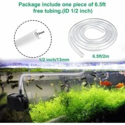 DECKON Pompe De Fontaine, Pompe à Eau Submersible 150GPH (8W 600L/H), Petite Pompe De Fontaine Extérieure Silencieuse Avec Tuyau De 3,3 Pieds (diamètre Intérieur X 1/2 Pouce), 2 Buses Pour étangs, Aquariums, Aquariums, Jeux D'eau Et Arrière-cours -Promos Pompe Boutique 54830292 3