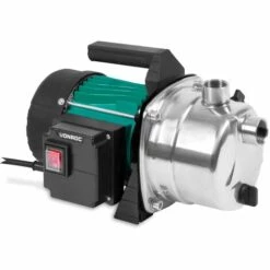 VONROC Pompe De Jardin / Pompe à Eau - 1000W - 3500l/h - Boîtier De Pompe En Acier Inoxydable - Pour Arroser Le Jardin/la Pelouse