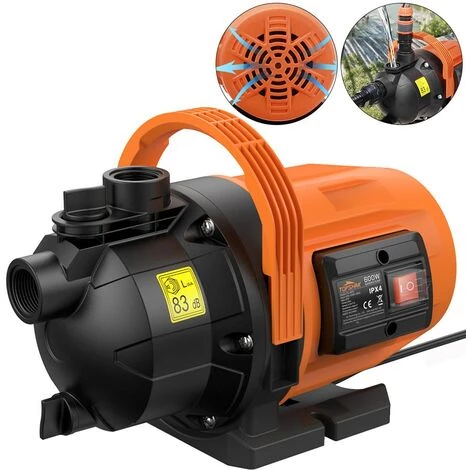 JMAX Pompe D'arrosage De Surface (600W, Débit Max. 3200 L/h, Hauteur De Refoulement 35m, Interrupteur Marche/arrêt, Poignée De Transport) 3 JMAX Pompe D'arrosage De Surface (600W, Débit Max. 3200 L/h, Hauteur De Refoulement 35m, Interrupteur Marche/arrêt, Poignée De Transport)