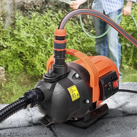 JMAX Pompe D'arrosage De Surface (600W, Débit Max. 3200 L/h, Hauteur De Refoulement 35m, Interrupteur Marche/arrêt, Poignée De Transport) 4 JMAX Pompe D'arrosage De Surface (600W, Débit Max. 3200 L/h, Hauteur De Refoulement 35m, Interrupteur Marche/arrêt, Poignée De Transport) – Image 2