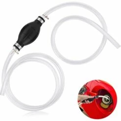Pompe Transfert Liquide L'eau, Pompe Manuelle Siphon Transfert Carburant Voiture Portative Pour Solvant D'essence D'aqueduc Liquide Carburant Diesel D'essence De Gaz Avec Le Tuyau Total De 2M, 1 Pcs，Fontainebleau