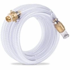 VONROC Set De Tuyau D'aspiration Pour Pompes à Eau - 7m X 25mm, 1'' – Tuyau D'aspiration En Spirale – Universel