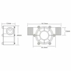 ASUPERMALL Generateur De Bricolage Hydroelectrique De Pompe A Debit D'Eau, 12V -Promos Pompe Boutique 57112448 5