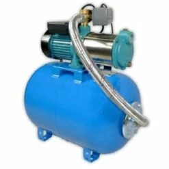 OMNI Pompe De Jardin MHI1300INOX 400V, 1300 W, 100l/min, Triphasée + Ballon 100L