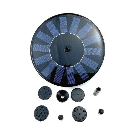 TINOR Fontaine à Eau, Pompe à Eau Solaire 1.5 W, Panneau Solaire, Fontaine à Eau, Bain D'oiseaux, Petit étang, Décoration De Jardin 7 TINOR Fontaine à Eau, Pompe à Eau Solaire 1.5 W, Panneau Solaire, Fontaine à Eau, Bain D'oiseaux, Petit étang, Décoration De Jardin – Image 5