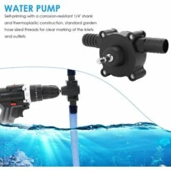 ENLENK Pompe à Eau De Jardin Domestique Mini Pompe à Eau Portable Auto-amorçante Pompe De Perceuse électrique -Promos Pompe Boutique 58377054 3