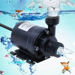AOUGO 800L/H 5M Pompe à Eau Submersible DC 12V Pompe Amphibie Pour étang étang Aquarium Fontaine Solaire Piscine Circulation De L'eau -Promos Pompe Boutique 58576214 5