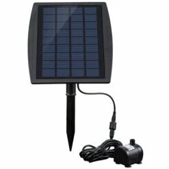 LRISHOM Pompe A Eau Decorative De Fontaine 9V 2.5W D'energie Solaire