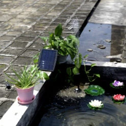 LRISHOM Pompe A Eau Decorative De Fontaine 9V 2.5W D'energie Solaire -Promos Pompe Boutique 58658187 3