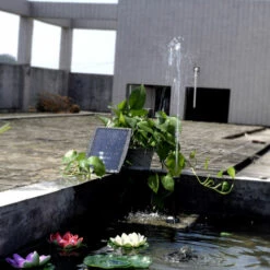 LRISHOM Pompe A Eau Decorative De Fontaine 9V 2.5W D'energie Solaire -Promos Pompe Boutique 58658187 5