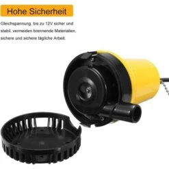 TINOR 12V Pompe à Eau Submersible Pompe Submersible 50W 4200L / H Pompe à Courant Continu Pompe à Eau Sale Longueur De Ligne Portable 2,3 Mètres Avec Pince, Pour étang à Poissons Propre Et Sale -Promos Pompe Boutique 59146077 4