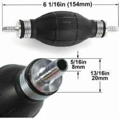TINOR 8mm Poire Amorçage Carburant Pompe Bateaux Gasoil Essence Siphon Pompe -Promos Pompe Boutique 59146195 3
