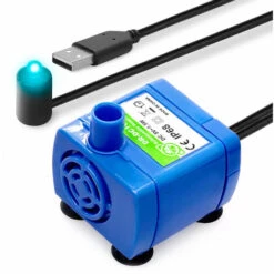 MONLY Mini Pompe Submersible 1.5 L/H, DR-DC160 W, USB DC 5V, Distributeur D'eau Pour Animaux De Compagnie, Pompes à Eau