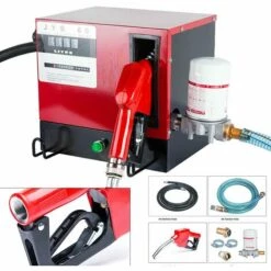 GOJOY Pompe à Diesel 550 W, Pompe à Fioul, Pompe à Diesel Auto-amorçante 220 V-240 V Avec Pistolet + Filtre, Tuyau Et Buse 60 L/min -Promos Pompe Boutique 60091450 3