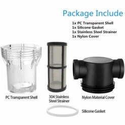 MACARON Pipeline Filtre Pour Pompe à Eau 1/2" Avec Tamis En Acier Inoxydable 80 Mailles, Filtre En Maille En Ligne Pour Arrosage Du Jardin LO-Ron -Promos Pompe Boutique 60279736 3