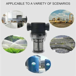 MACARON Pipeline Filtre Pour Pompe à Eau 1/2" Avec Tamis En Acier Inoxydable 80 Mailles, Filtre En Maille En Ligne Pour Arrosage Du Jardin LO-Ron -Promos Pompe Boutique 60279736 5